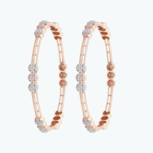 18K Bangles with Zircon Stone