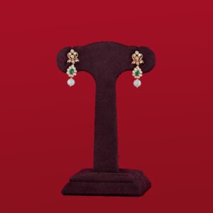 Diamond with Peal Drop Stud